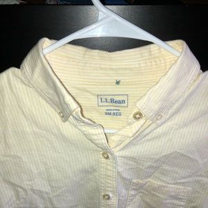 L. L. Bean button down yellow shirt